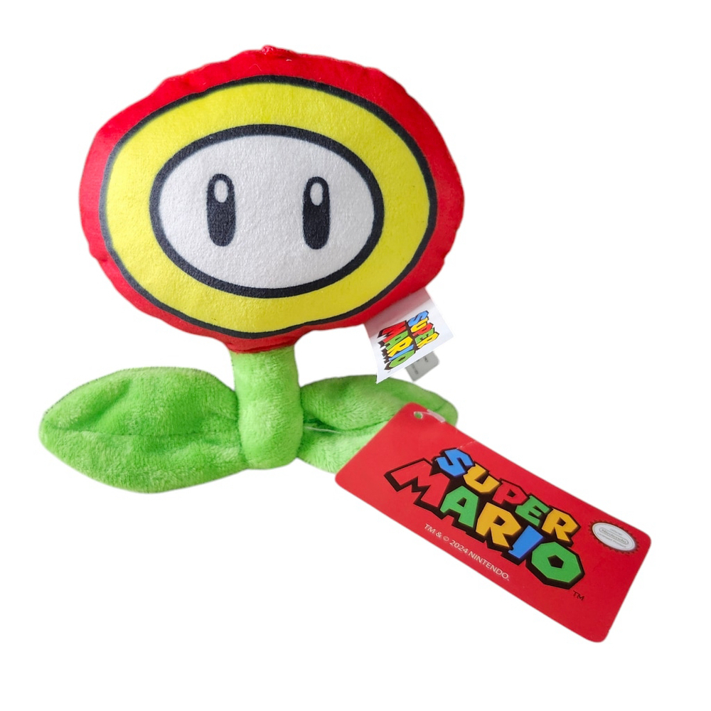 Nintendo Super Mario Fire Flower Plush Toy, Red